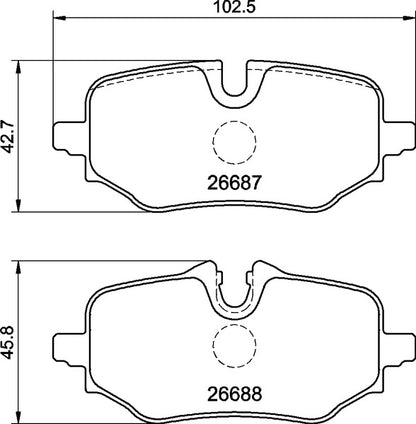 Mintex MDB3529 Brake Pad Set, disc brake