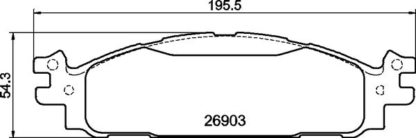 Mintex MDB3798 Brake Pad Set, disc brake