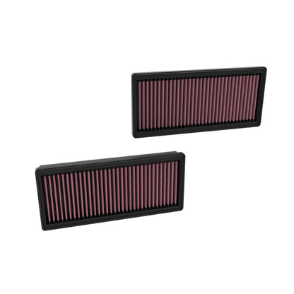 K&N 33-3183 High-Flow Original Lifetime Engine Air Filter - MERCEDES BENZ S560 V8-4.0L F/I (2 PER BOX)