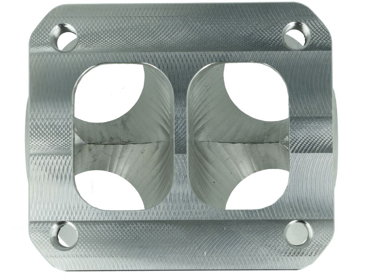 Turbozentrum 118048 4-Cyl. CNC stainless steel turbo manifold collector T4 Twinscroll with 2x Wastegate ports