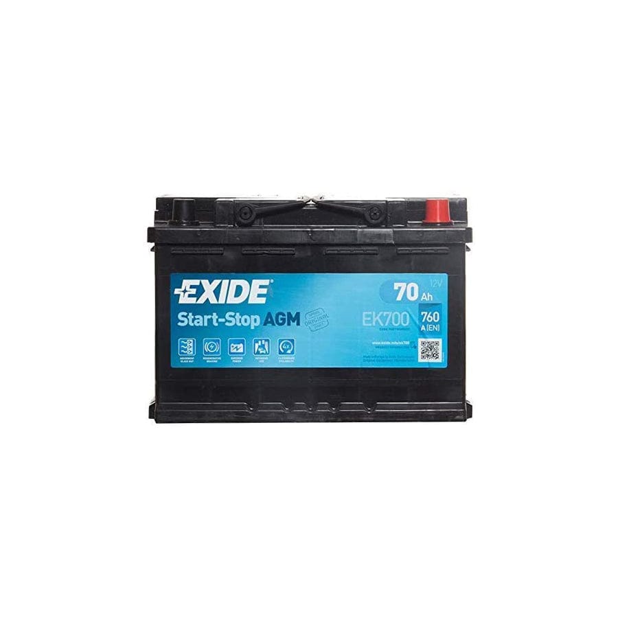 Exide AGM 096 Car Battery (760Cca) - 3 Year Guarantee | ML Performance EU Car Parts