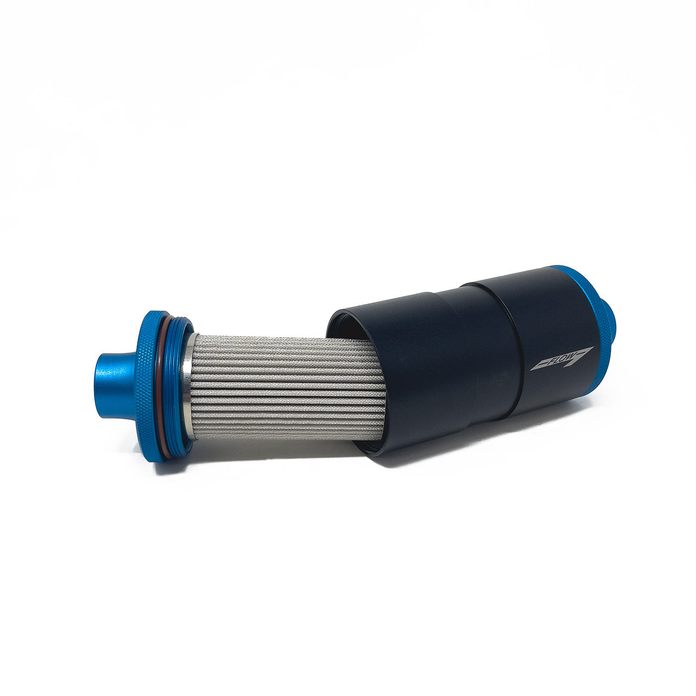 Precision Raceworks Inline Fuel Filter AN8 Single In/Out