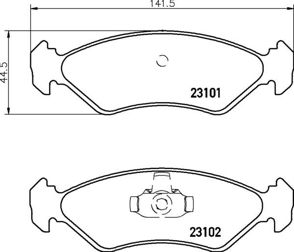 MINTEX MDK0022 Brake Pad & Disc Kit fits -Ford Mazda (also fits other vehicles)
