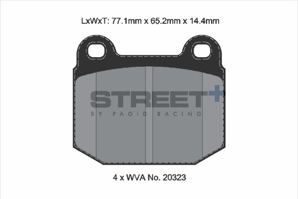 PAGID Racing T8148SP2001 STREET+ Brake Pads