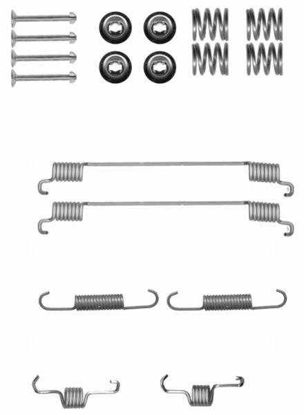 Mintex MBA889 Accessory Kit, brake shoes