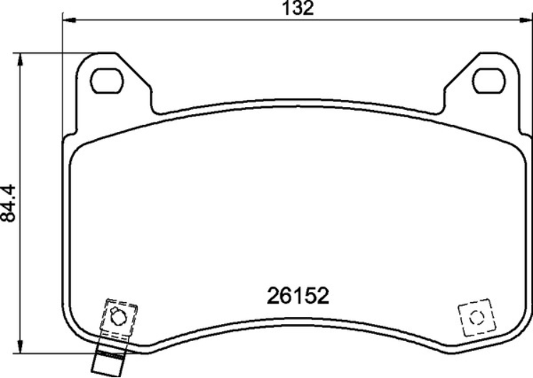 MINTEX MDB4287 Front Brake Pad Set fits TESLA - (also fits other vehicles)