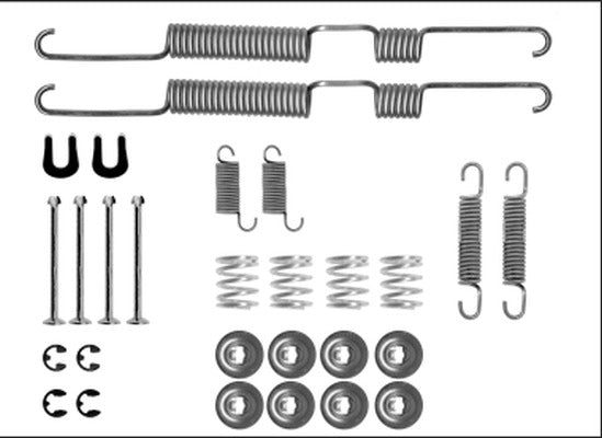 Mintex MBA730 Accessory Kit, brake shoes