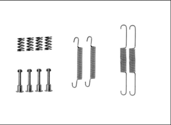 Mintex MBA826 Accessory Kit, parking brake shoes