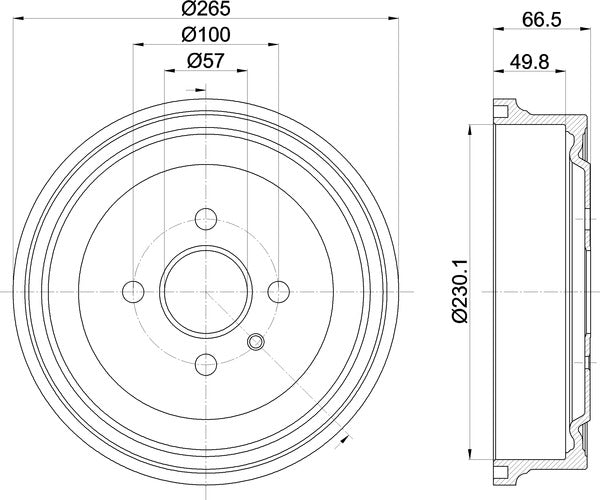 Mintex MBD048 Brake Drum