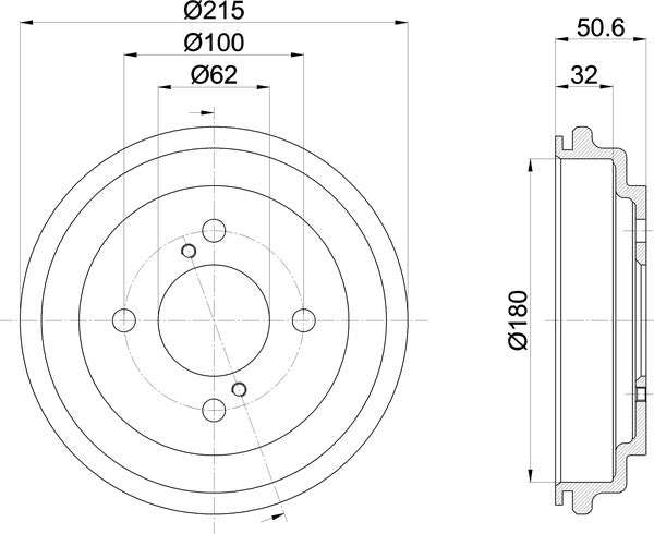 Mintex MBD438 Brake Drum