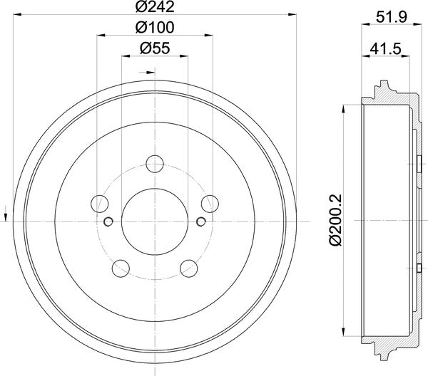 Mintex MBD439 Brake Drum