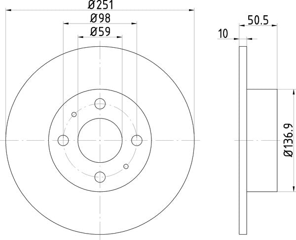 Mintex MDC389 Brake Disc