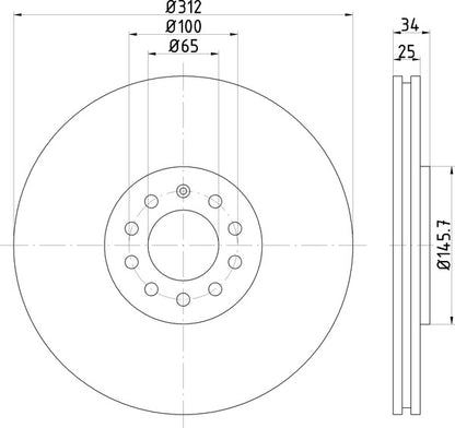 Mintex MDC1381 Brake Disc