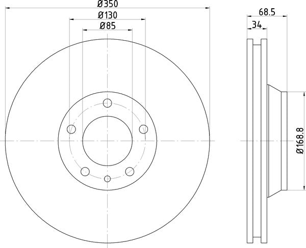 Mintex MDC1611RC Brake Disc