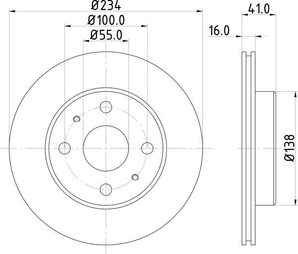 Mintex MDC1400 Brake Disc