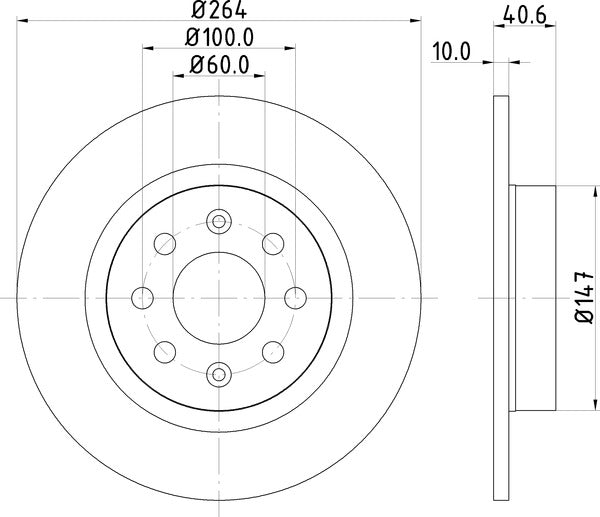Mintex MDC1903 Brake Disc
