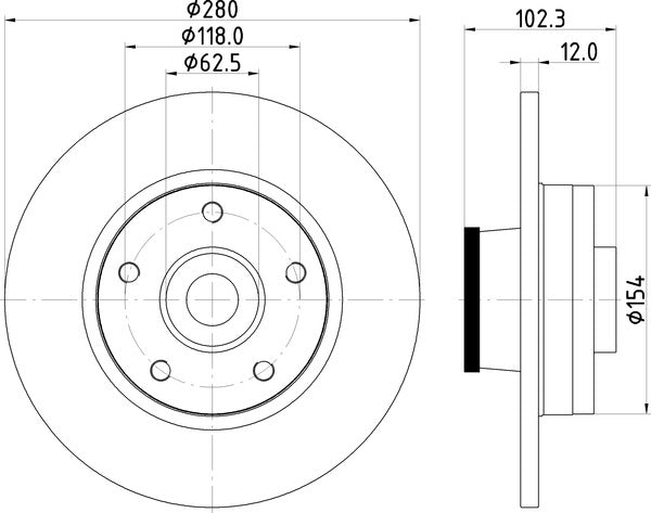 Mintex MDC1764 Brake Disc