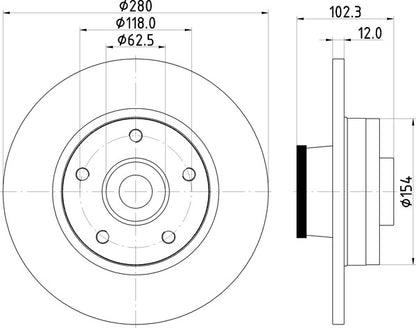 Mintex MDC1764 Brake Disc