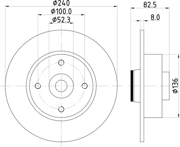 Mintex MDC1762 Brake Disc
