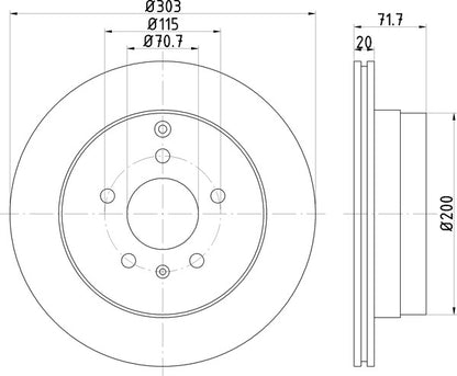 Mintex MDC2020 Brake Disc