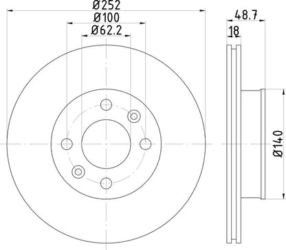 Mintex MDC2166 Brake Disc