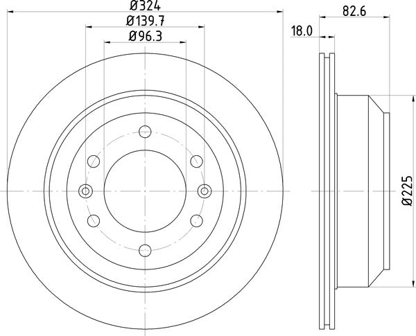 Mintex MDC2124 Brake Disc