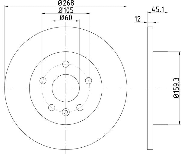 Mintex MDC2132 Brake Disc