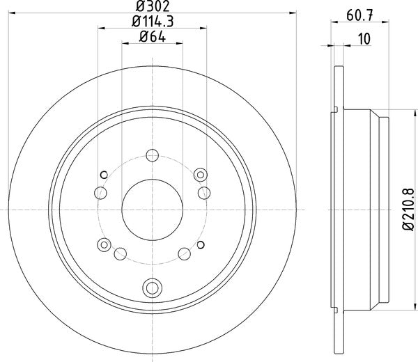 Mintex MDC2231 Brake Disc