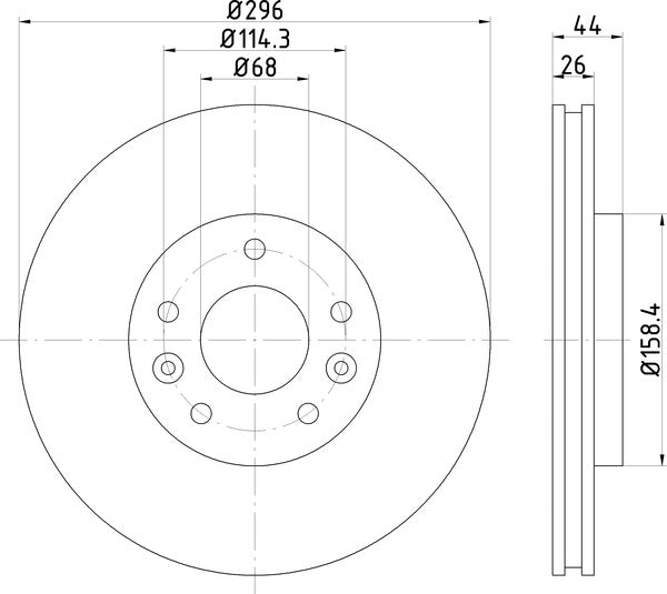 Mintex MDC2695 Brake Disc
