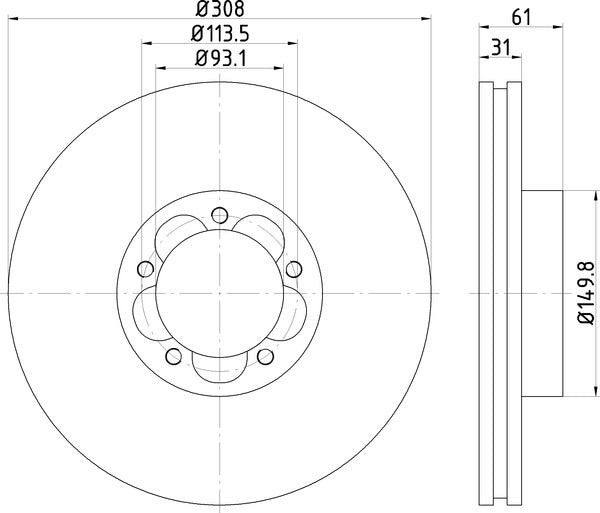 Mintex MDC2696 Brake Disc