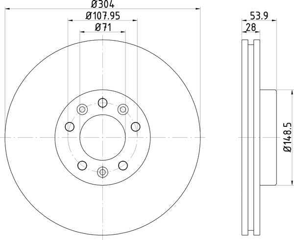 Mintex MDC2760 Brake Disc