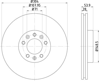 Mintex MDC2760 Brake Disc