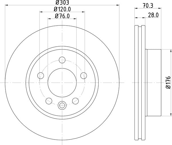 Mintex MDC2769C Brake Disc