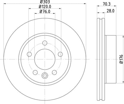 Mintex MDC2769C Brake Disc