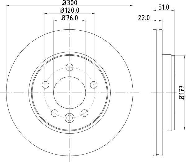 Mintex MDC2770C Brake Disc