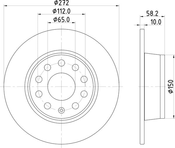 Mintex MDC2848C Brake Disc