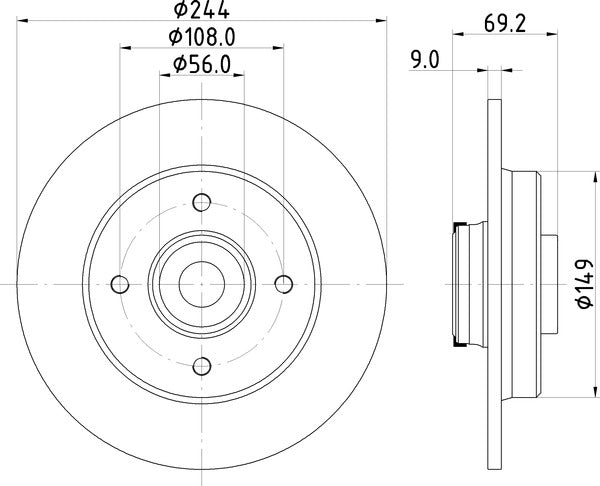 Mintex MDC2879C Brake Disc