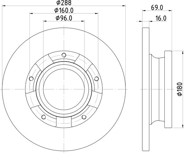Mintex MDC2949C Brake Disc
