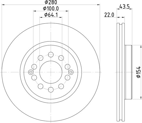 Mintex MDC3158C Brake Disc