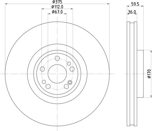 Mintex MDC3185C Brake Disc