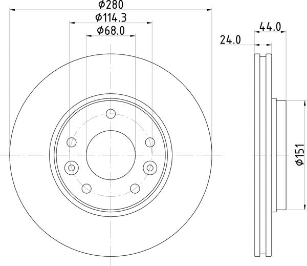 Mintex MDC3176C Brake Disc