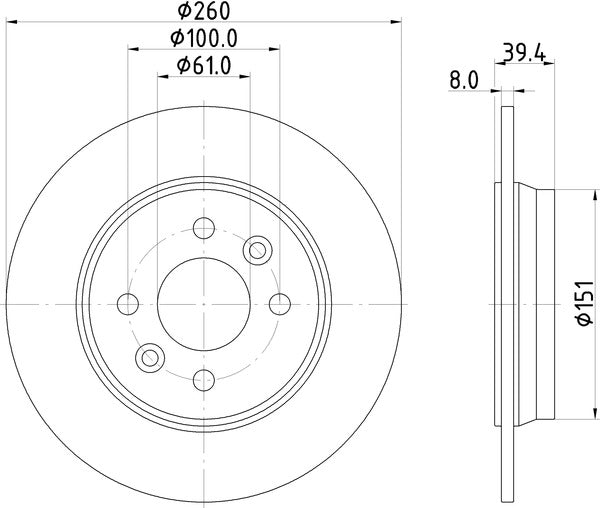 Mintex MDC3197C Brake Disc