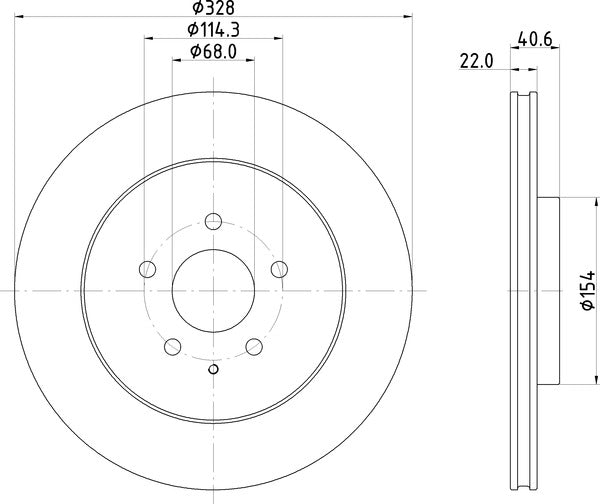 Mintex MDC3203C Brake Disc
