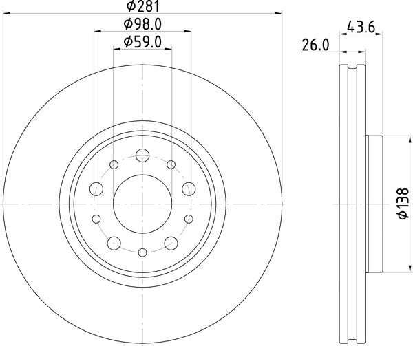Mintex MDC3205C Brake Disc