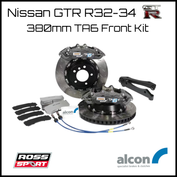 Alcon G/TA6-F-380-BNR34 380mm TA6 Front Brake Kit - Nissan BNR 3X
