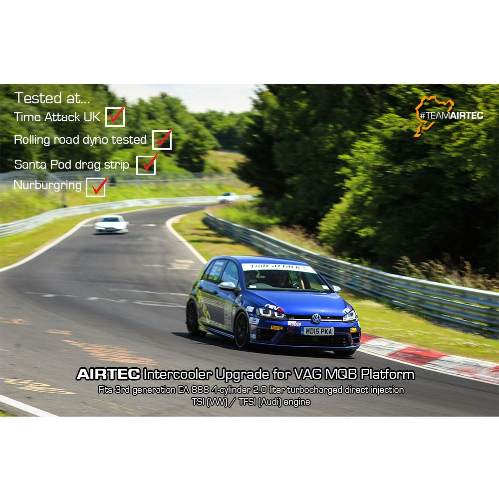 Airtec ATINTVAG32 EA888 MQB Platform Intercooler & Big Boost Pipe Package