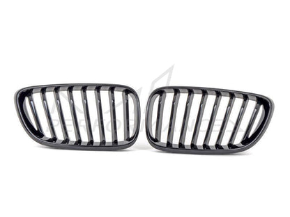 AUTOID BMW F22 F23 F87 Gloss Black Kidney Grilles (Inc. 218d, M235i, M240i & M2) - ML Performance EU