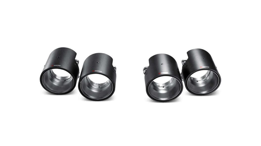 Akrapovič Porsche 958 Cayenne Carbon Tail Pipe Set (Inc. Cayenne, S, GTS & Turbo) - ML Performance EU