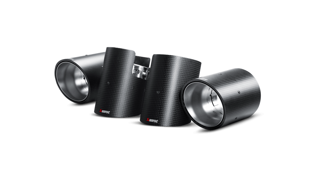 Akrapovič Porsche 958 Cayenne Carbon Tail Pipe Set (Inc. Cayenne, S, GTS & Turbo) - ML Performance EU