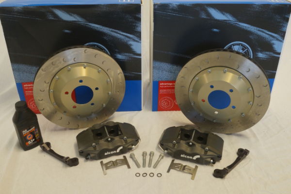 Alcon BKR3659A54 343mm Race: Rear Brake Kit: Evo IV - IX